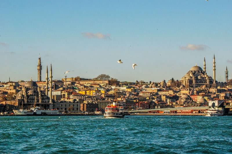 Istanbul waterfront on the Bosphorus