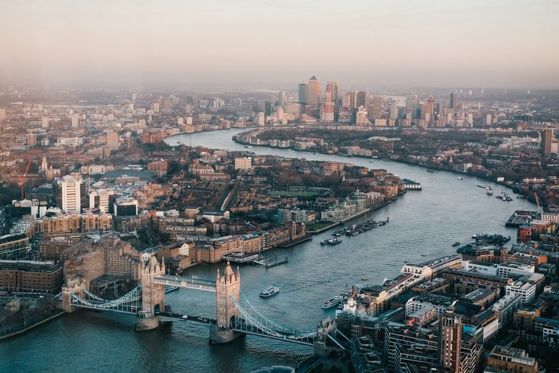 The City of London skyline seen across the Thames